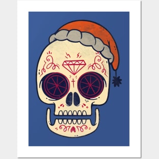a dizzy skull Posters and Art
